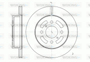 D6642.10 Brzdový kotouč WOKING