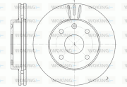 D6656.10 WOKING brzdový kotúč D6656.10 WOKING
