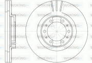 D6868.10 WOKING brzdový kotúč D6868.10 WOKING