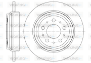 D6916.00 WOKING brzdový kotúč D6916.00 WOKING