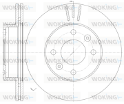 D6990.10 Brzdový kotouč WOKING