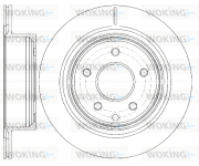 D6998.10 WOKING brzdový kotúč D6998.10 WOKING