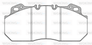 JSA 7223.10 Sada brzdových destiček, kotoučová brzda WOKING