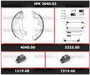 SPK 3040.03 Souprava brzd, bubnova brzda WOKING