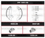 SPK 3083.00 WOKING sada bŕzd, bubnová brzda SPK 3083.00 WOKING