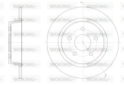 D61459.00 WOKING brzdový kotúč D61459.00 WOKING