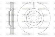 D61406.10 WOKING brzdový kotúč D61406.10 WOKING