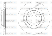 D61526.10 WOKING brzdový kotúč D61526.10 WOKING