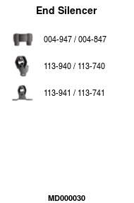 MD000030 Zadní tlumič výfuku FA1