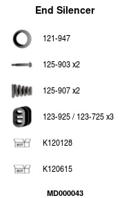MD000043 Zadní tlumič výfuku FA1