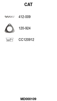 MD000109 Katalyzátor na sběrném potrubí FA1