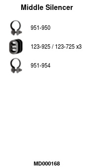 MD000168 Střední tlumič výfuku FA1