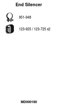 MD000180 Zadní tlumič výfuku FA1