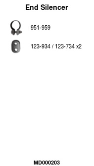 MD000203 Zadní tlumič výfuku FA1