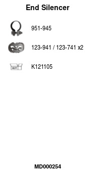 MD000254 Zadní tlumič výfuku FA1