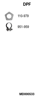 MD000533 Filtr pevných částic, výfukový systém FA1