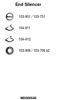 MD000548 Zadní tlumič výfuku FA1