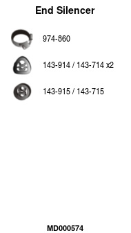 MD000574 Zadní tlumič výfuku FA1