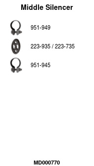 MD000770 Střední tlumič výfuku FA1