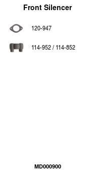 MD000900 Přední tlumič výfuku FA1