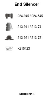 MD000915 Zadní tlumič výfuku FA1