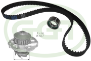 KPA20022 Vodní pumpa + sada ozubeného řemene GGT