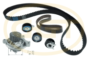 KPA20052 Vodní pumpa + sada ozubeného řemene GGT