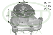 PA10591 Vodní čerpadlo, chlazení motoru GGT