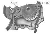 PA12768 Vodní čerpadlo, chlazení motoru GGT