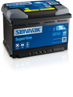 SB740 startovací baterie SUPERLINE ** SONNAK