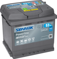 SA530 startovací baterie POWERLINE *** SONNAK
