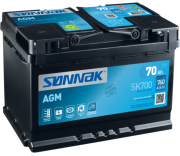 SK700 startovací baterie SONNAK Start-Stop AGM SONNAK