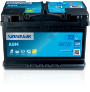 SK720 startovací baterie SONNAK Start-Stop AGM SONNAK