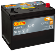 CA754 CENTRA Startovací baterie 12V / 75Ah / 630A - pravá (Futura) | CA754 CENTRA