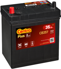 CB357 CENTRA Startovací baterie 12V / 35Ah / 240A - levá (Plus) | CB357 CENTRA