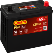 CB454 CENTRA Startovací baterie 12V / 45Ah / 330A - pravá (Plus) | CB454 CENTRA
