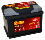 CB602 CENTRA Startovací baterie 12V / 60Ah / 540A - pravá (Plus) | CB602 CENTRA