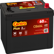 CB604 CENTRA Startovací baterie 12V / 60Ah / 390A - pravá (Plus) | CB604 CENTRA