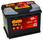 CB621 CENTRA Startovací baterie 12V / 62Ah / 540A - levá (Plus) | CB621 CENTRA