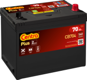 CB704 CENTRA Startovací baterie 12V / 70Ah / 540A - pravá (Plus) | CB704 CENTRA