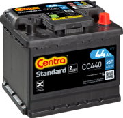 CC440 CENTRA Startovací baterie 12V / 44Ah / 360A - pravá (Standard) | CC440 CENTRA