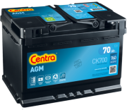 CK700 CENTRA Startovací baterie 12V / 70Ah / 760A - pravá (Start Stop AGM) | CK700 CENTRA