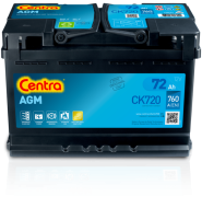 CK720 startovací baterie CENTRA Start-Stop AGM CENTRA
