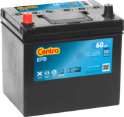CL605 CENTRA Startovací baterie 12V / 60Ah / 520A - levá (Start Stop EFB) | CL605 CENTRA