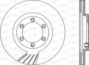 BDR1913.20 Brzdový kotouč COATED OPEN PARTS