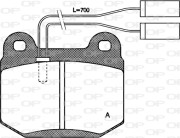 BPA0014.01 Sada brzdových destiček, kotoučová brzda OPEN PARTS