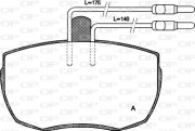 BPA0056.04 Sada brzdových destiček, kotoučová brzda OPEN PARTS