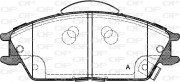 BPA0224.22 Sada brzdových destiček, kotoučová brzda OPEN PARTS