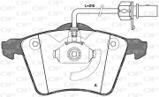 BPA0721.02 Sada brzdových destiček, kotoučová brzda OPEN PARTS