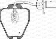 BPA0752.02 Sada brzdových destiček, kotoučová brzda OPEN PARTS